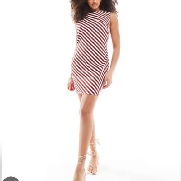 ASOS Striped Dress Size 6 - Picture 1 of 9